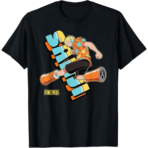 Amazon.com: One Piece Anime Purple Streak Black Leg Sanji T-Shirt